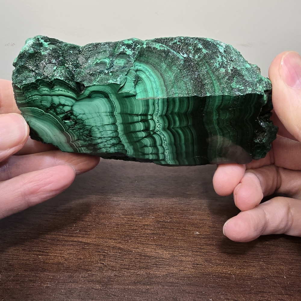 Malachite Crystal Slab 1.3 lbs - Picture 7 of 15